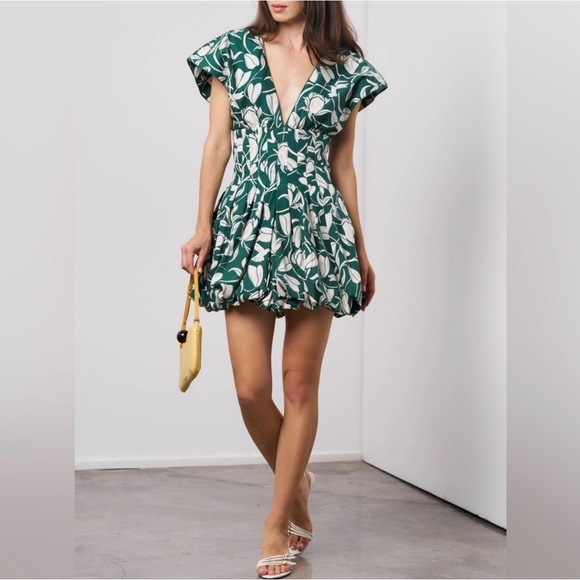 Agua by Agua Bendita Dresses & Skirts - Agua by Agua Bendita Leafy Green Mini Dress